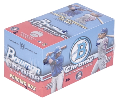 2016 Bowman Chrome Baseball Sealed Vending Box
